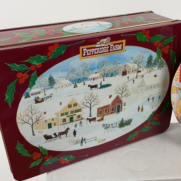 ❤️5/$25 Pair of Vintage Christmas Tins - Picture 3 of 8